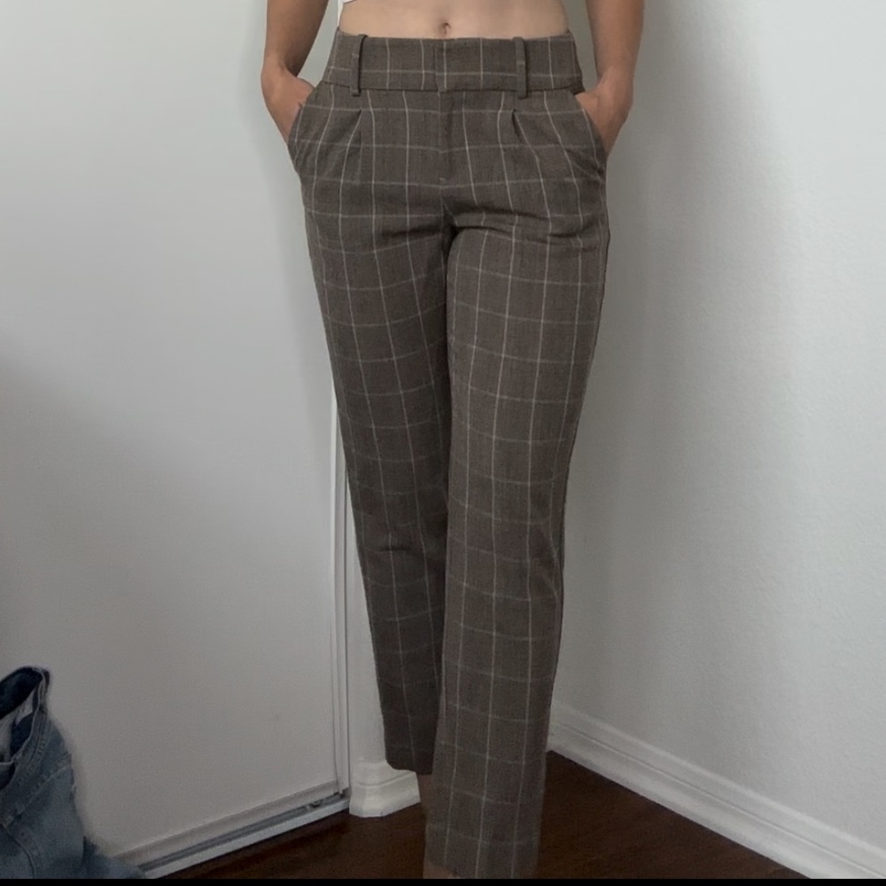 A new day stretch elastizado plaid pant